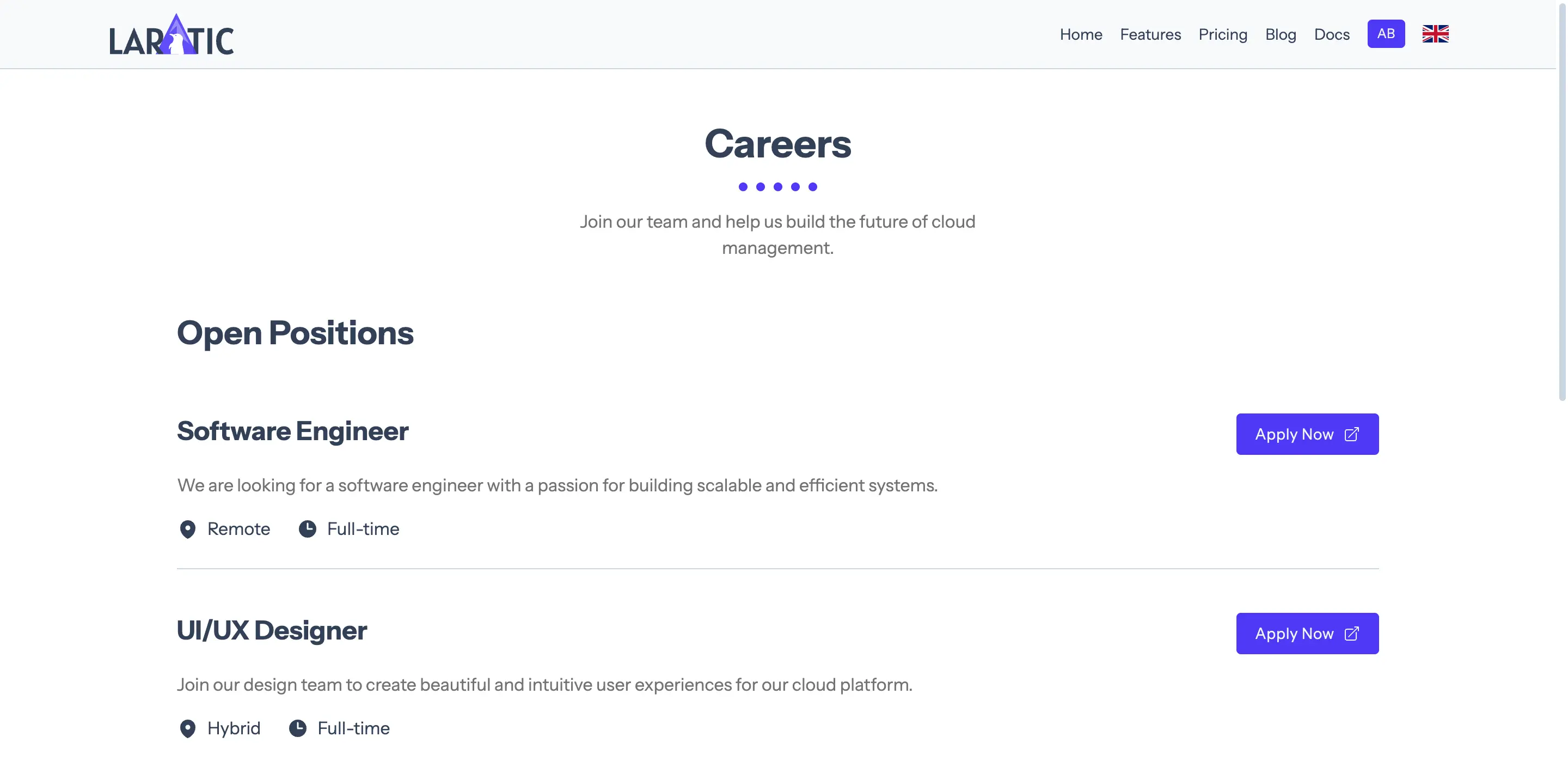 Careers Page