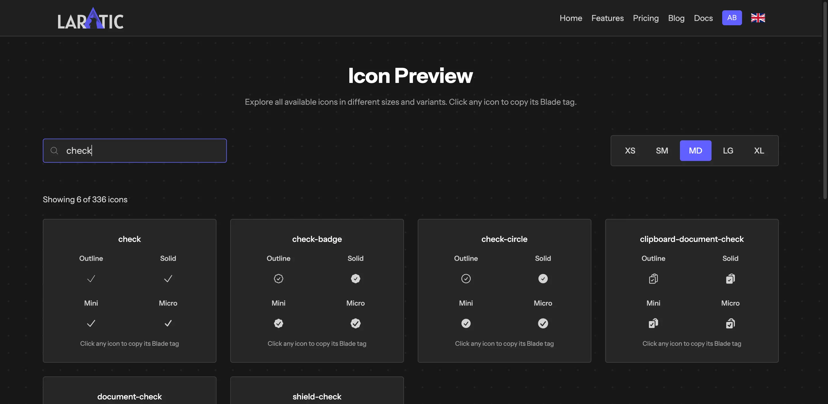Icons Preview Gallery