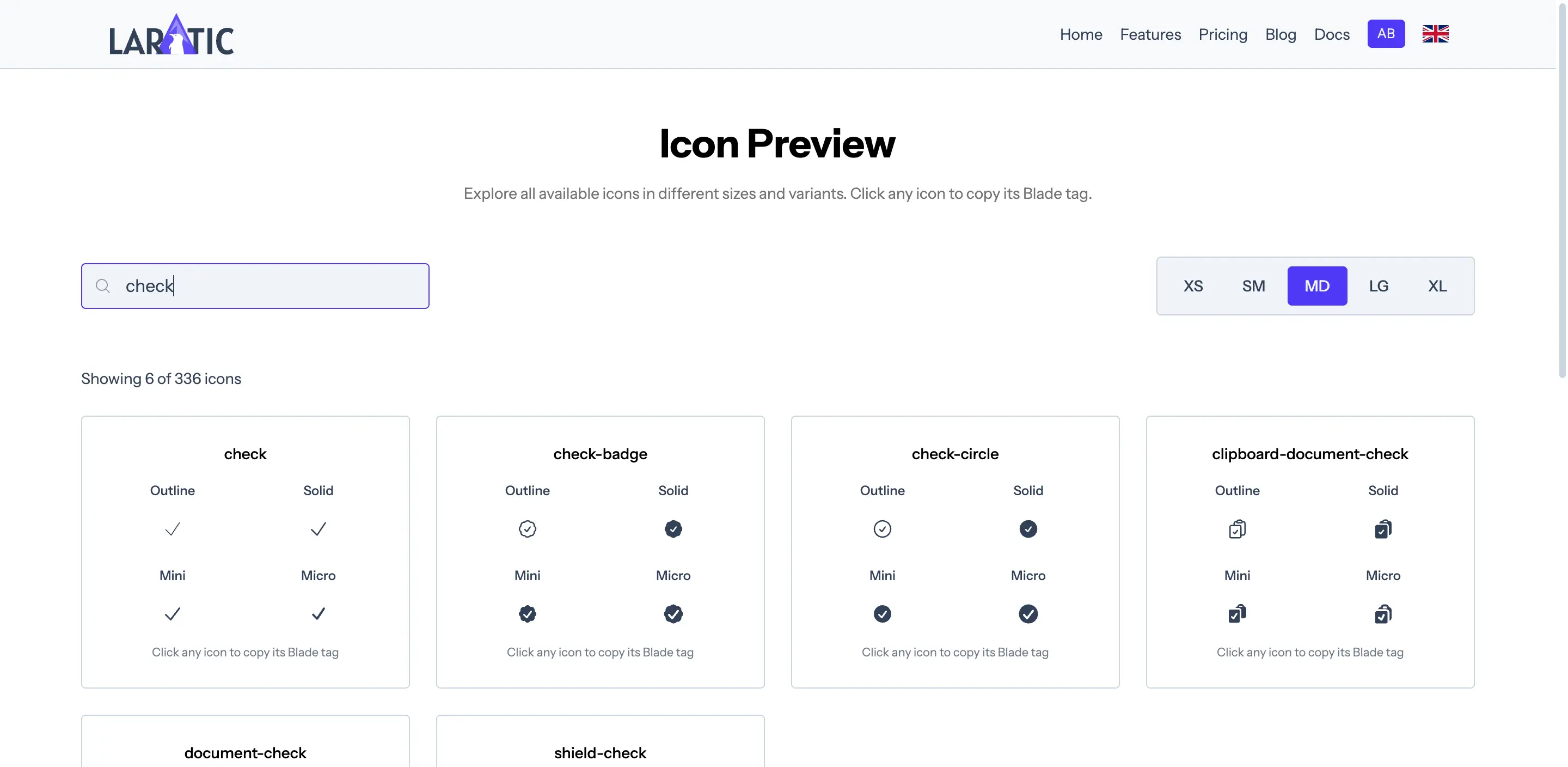 Icons Preview Gallery