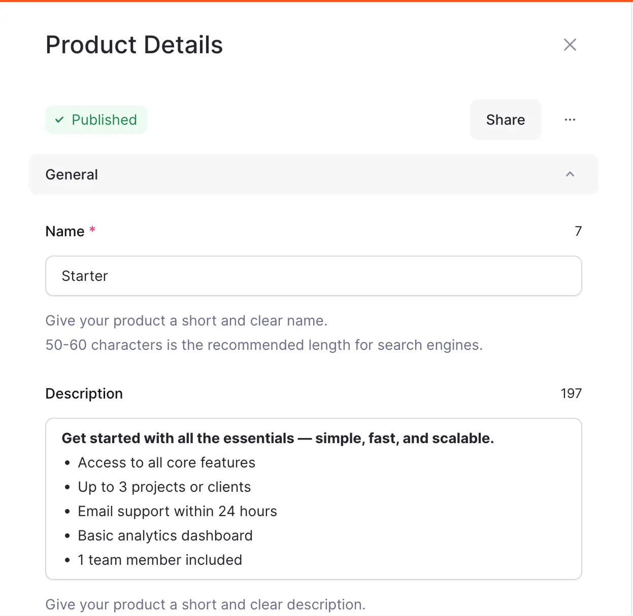 Add Product Details