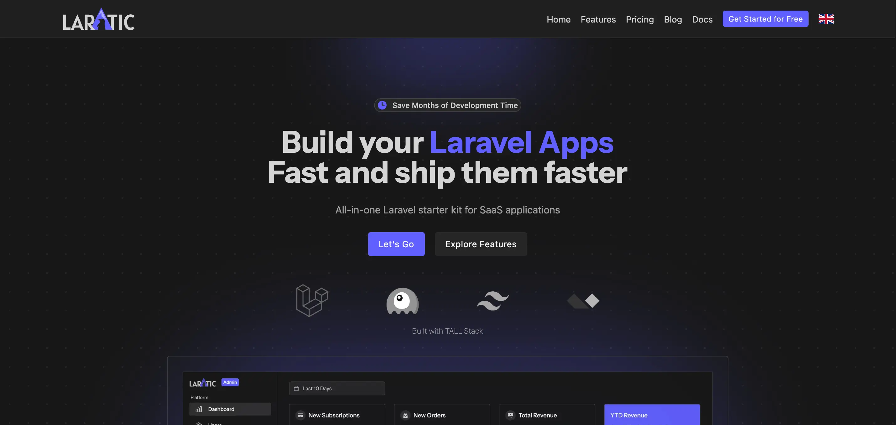 Laratic theme (dark)